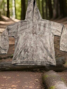 Men's Light Camo Hoodie Size Small Polyester Pullover Streetwear Casual